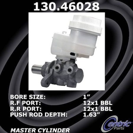 Centric Parts Premium Brake Master Cylinder, 130.46028 130.46028